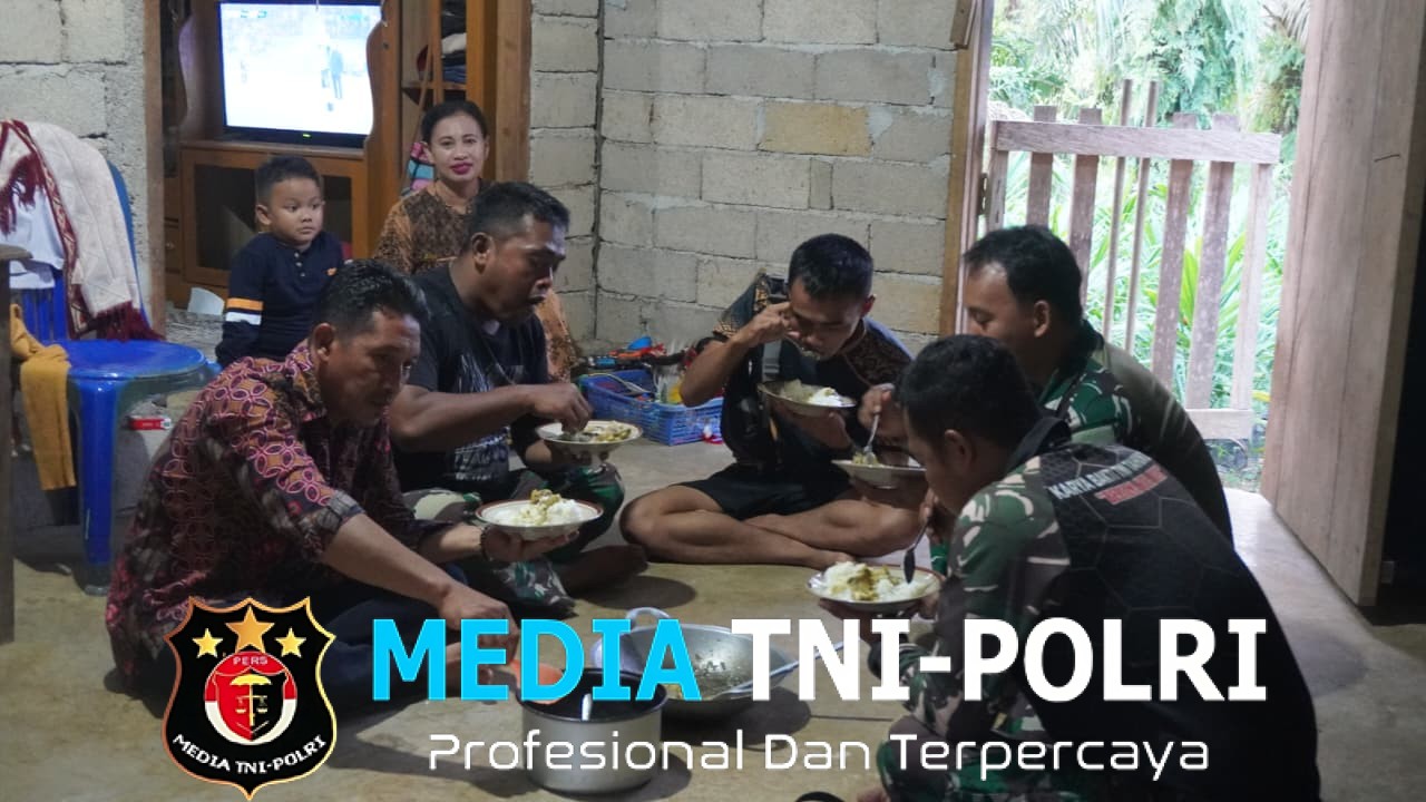 Satgas TMMD Reguler ke-127 Kodim 1015/Sampit Buka Bersama Orang Tua Asuhnya