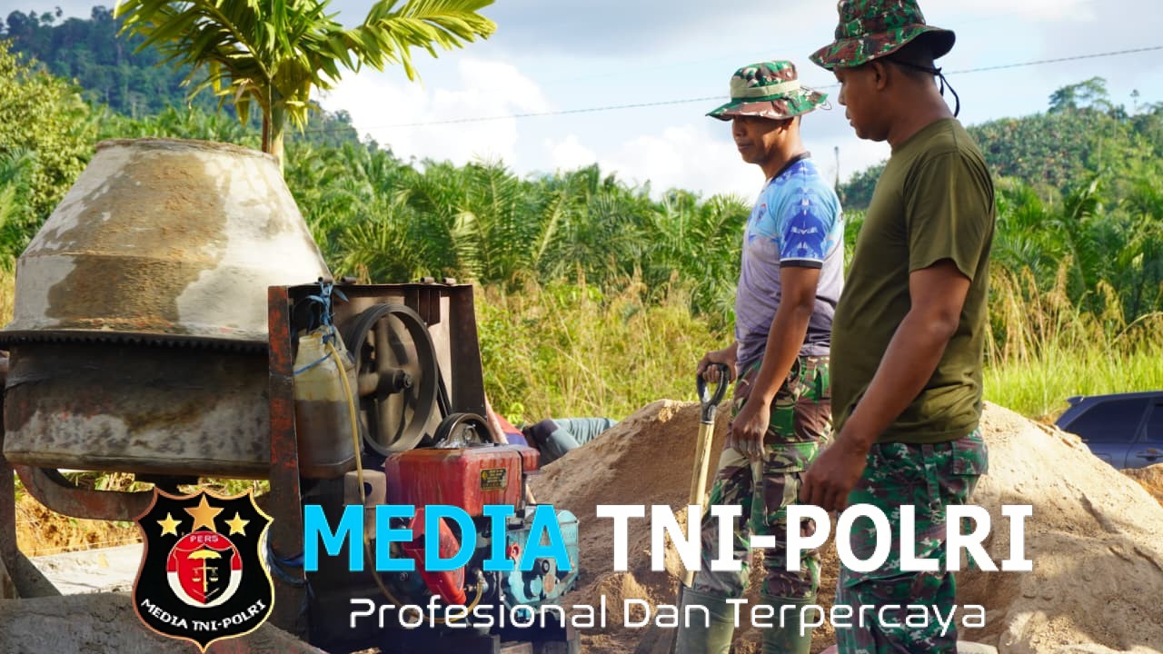 Deru Mesin Molen Jadi Temen Setia Anggota Satgas TMMD Reguler ke-127