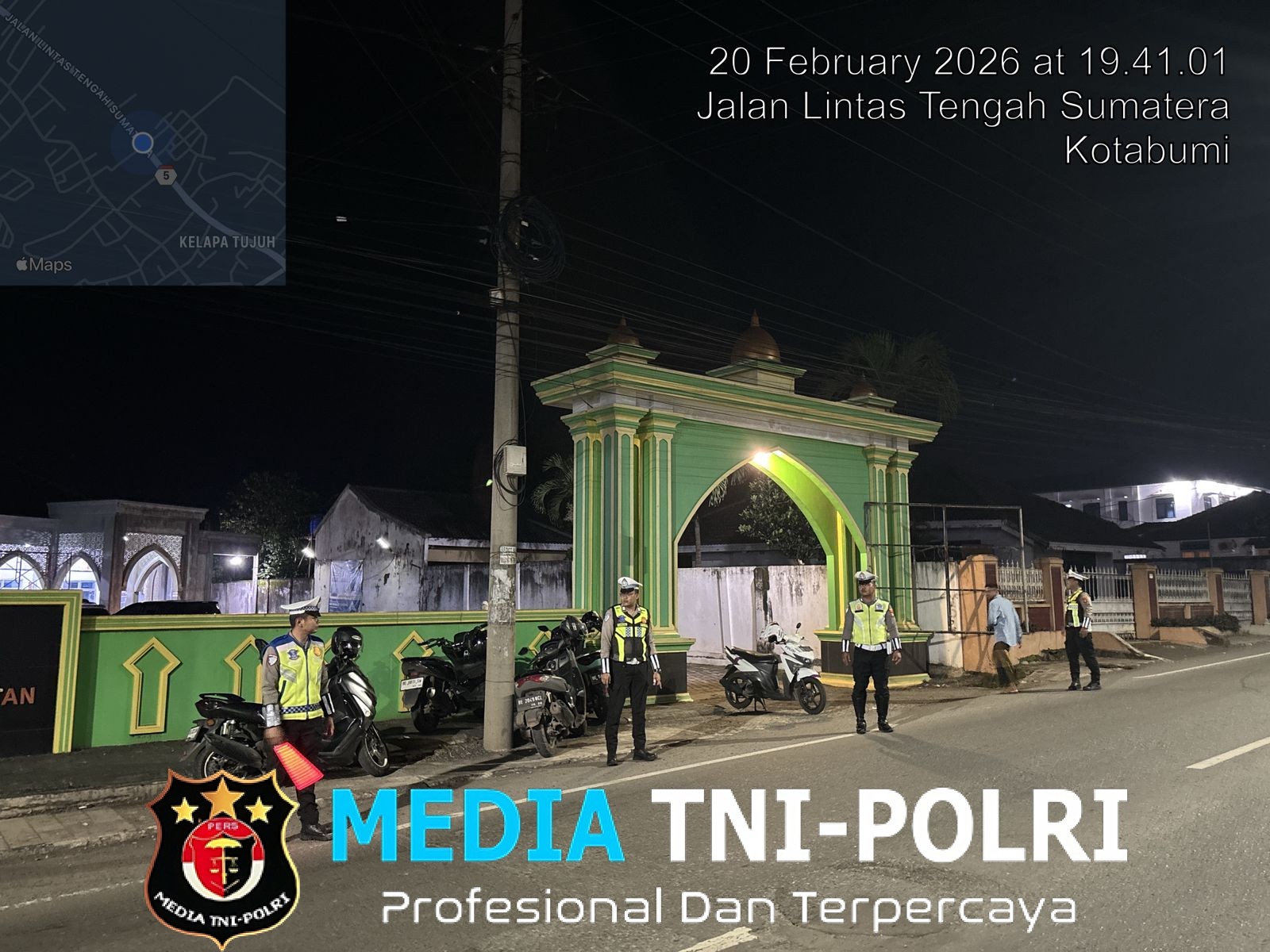 Satlantas Polres Lampung Utara Gelar Patroli Malam, Amankan Sholat Tarawih di Jalinsum Kotabumi