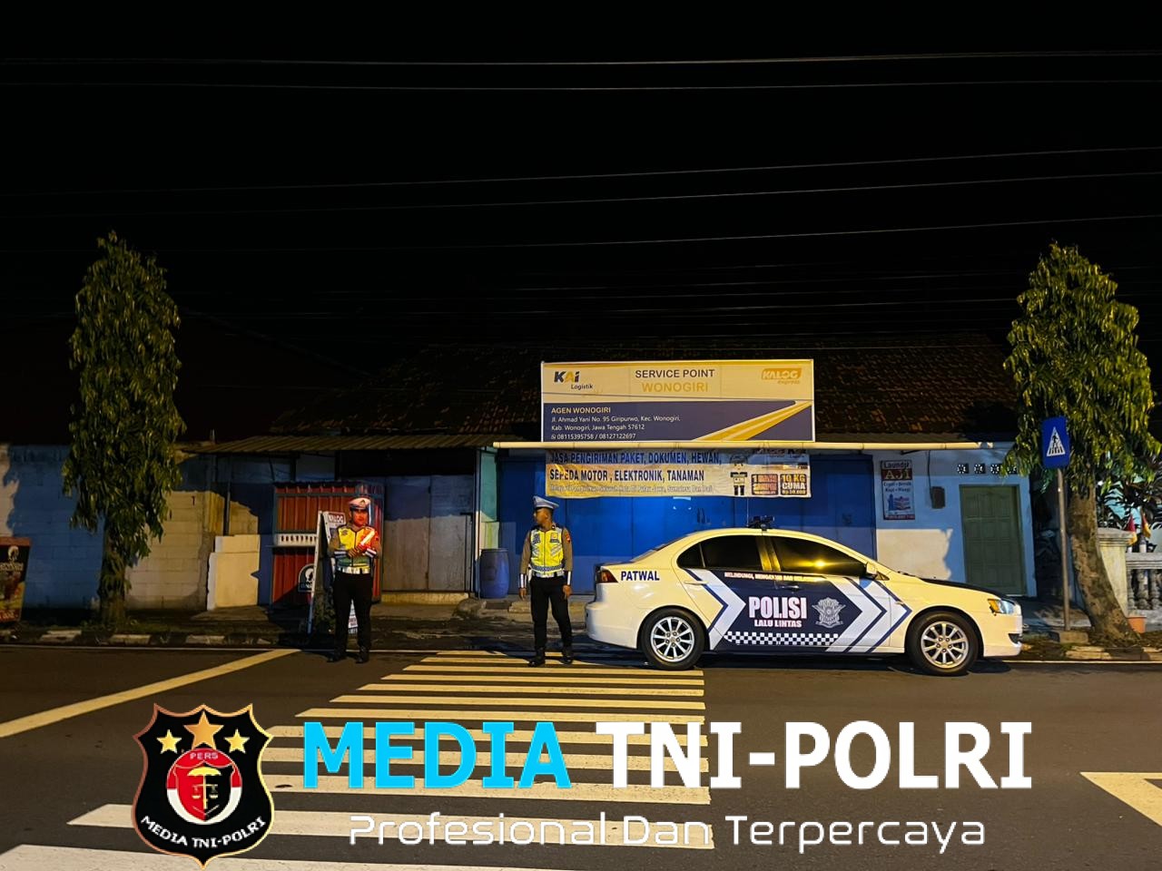 Satlantas Polres Wonogiri Amankan Salat Tarawih, Pastikan Lalu Lintas Tertib dan Jamaah Nyaman