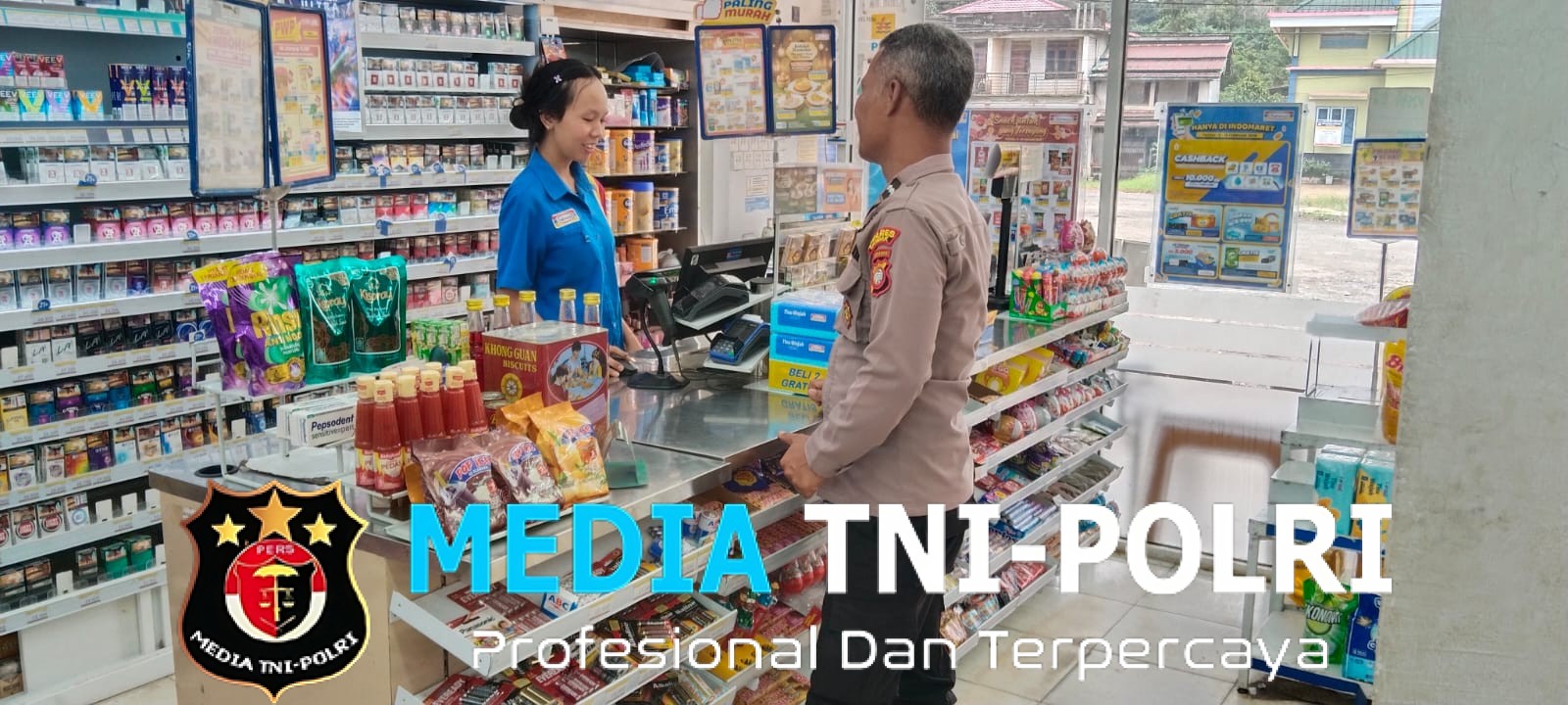 Patroli Humanis Polisi Beri Rasa Aman bagi Karyawan dan Pengunjung Indomaret