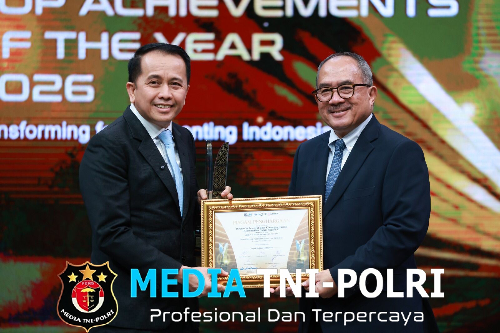 Perkuat Tata Kelola Keuangan Daerah, Dirjen Keuda Kemendagri Raih Penghargaan Excellence in Regional Financial Governance 2026