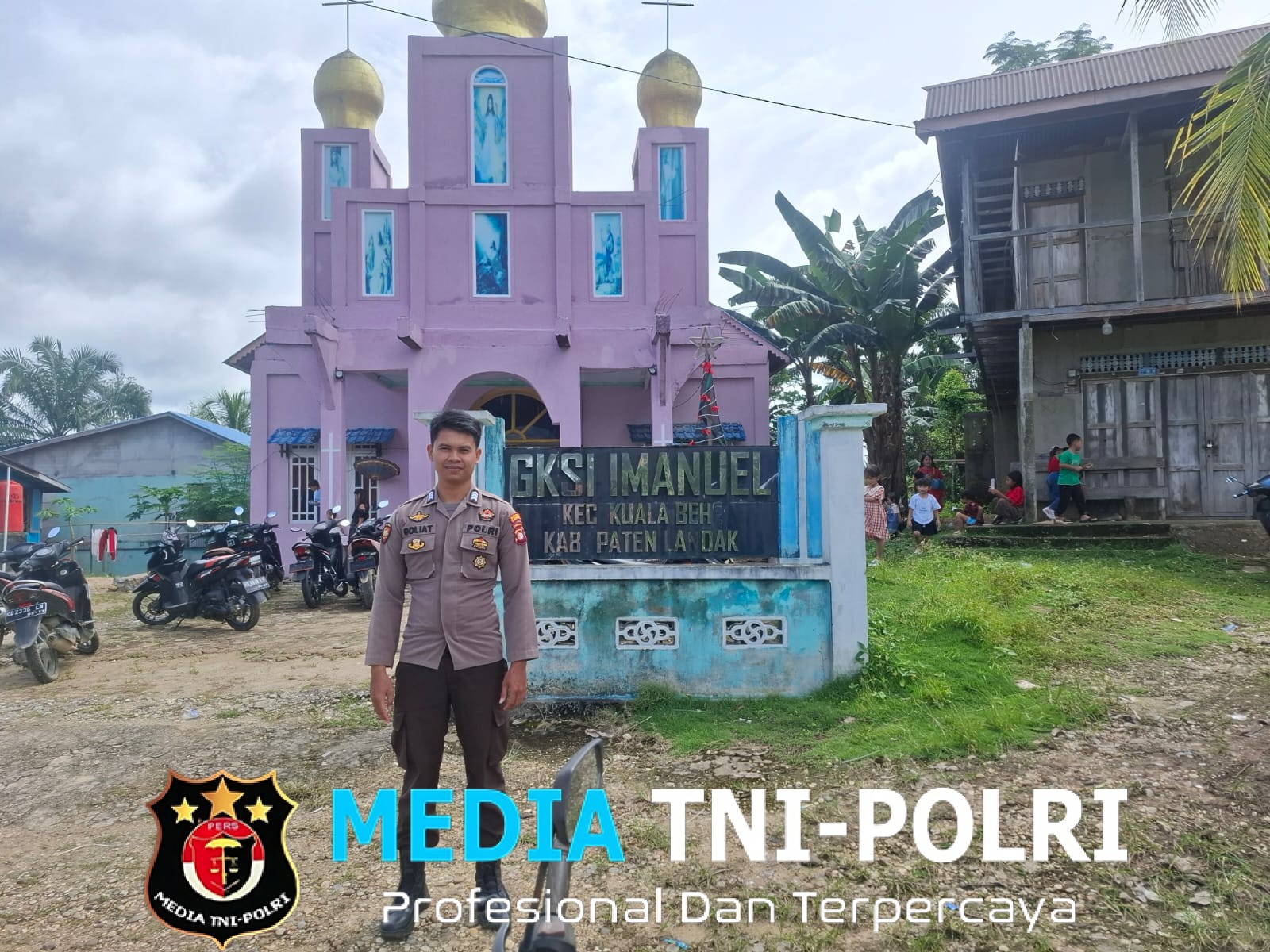 Ciptakan Keamanan, Polsek Kuala Behe Rutin Laksanakan Pengamanan Ibadah Minggu