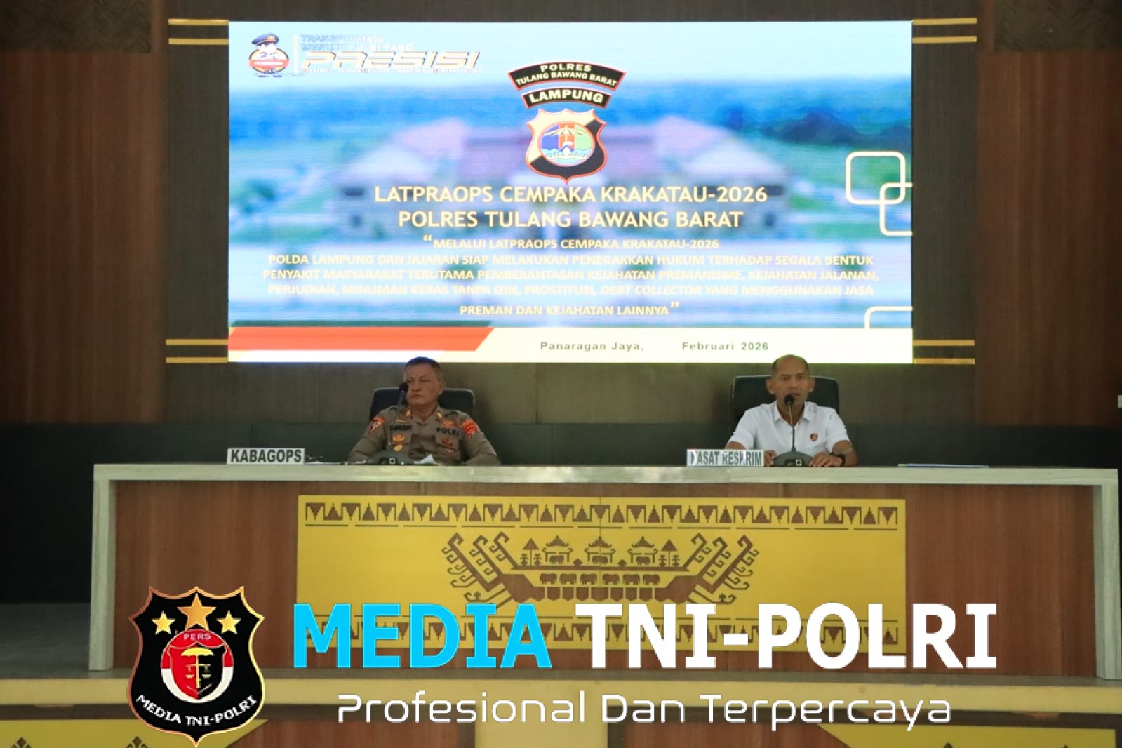 Polres Tulang Bawang Barat Gelar Latihan Pra Operasi ( Latpra Ops ) Operasi Cempaka Krakatau 2026