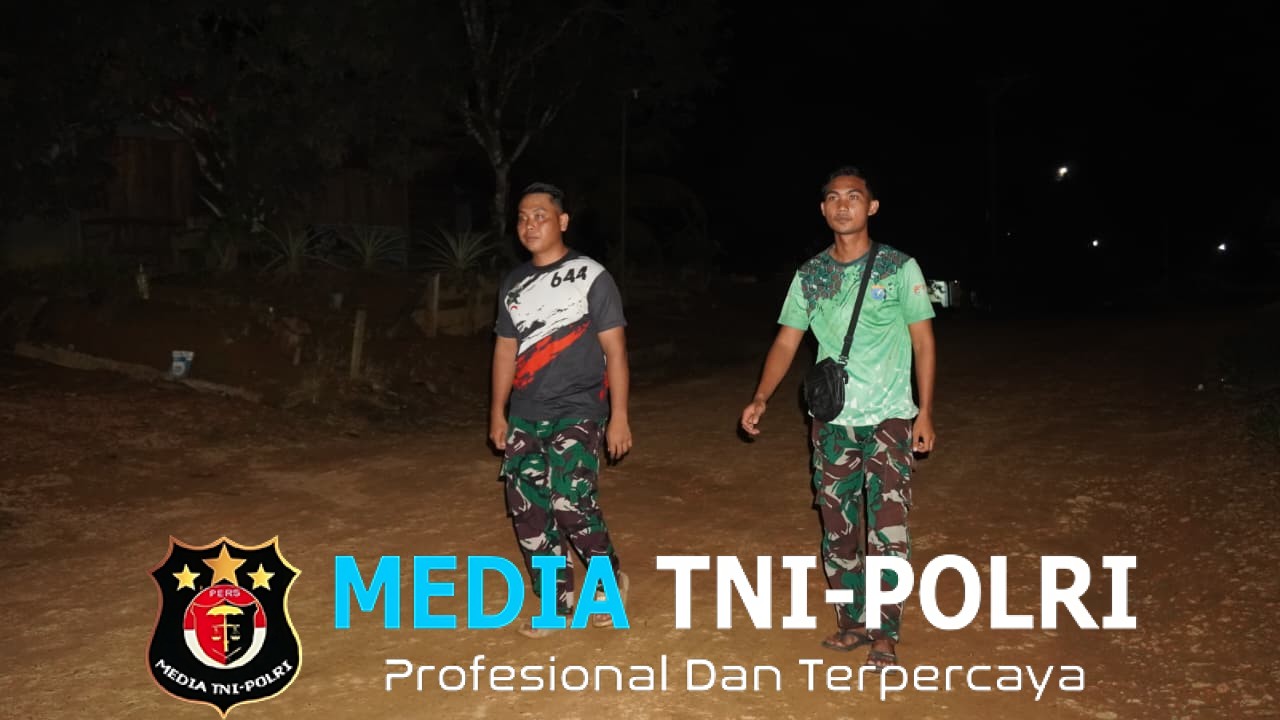 Satgas TMMD Reguler ke-127 Kodim 1015/Sampit, Patroli Bangunkan Warga Sahur
