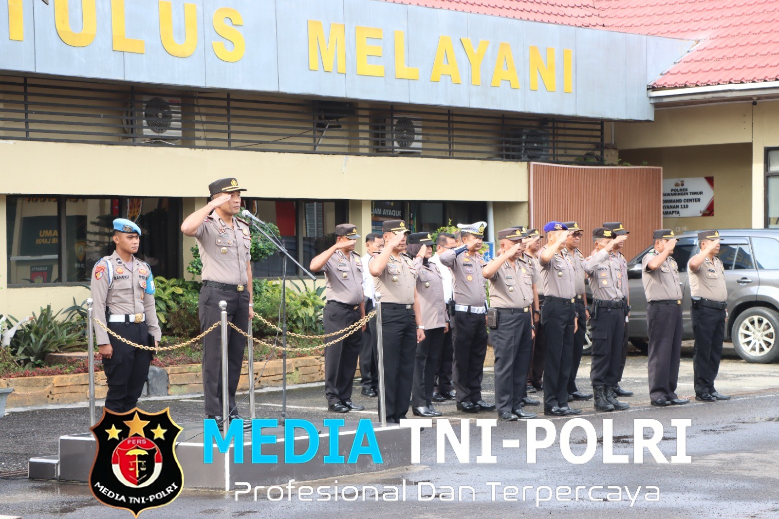 Waka Polres Kotim Pimpin Apel Pagi, Tekankan Disiplin dan Semangat Kerja