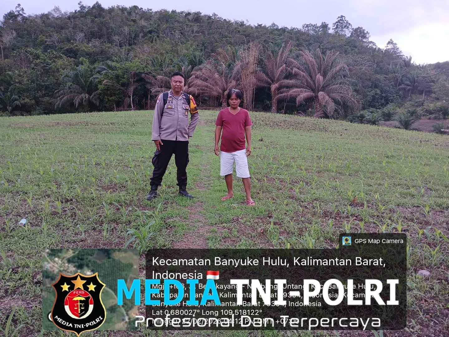 Bintara Pengerak Ketahanan Pangan Lakukan Pengecekan Kondisi Jagung