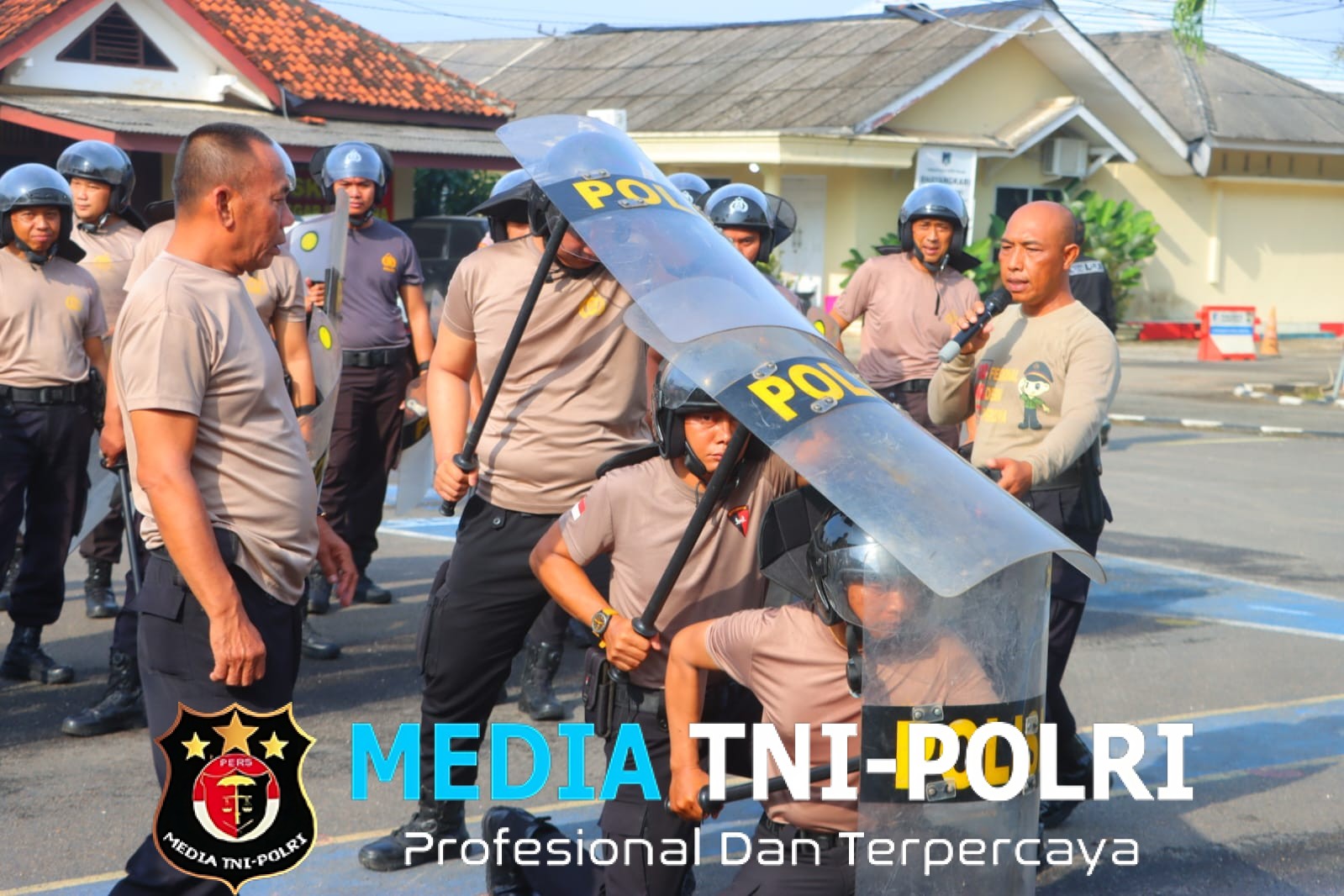 Latihan Dalmas Sat Samapta Polres Lampung Tengah, Wujud Kesiapan Jaga Stabilitas Kamtibmas