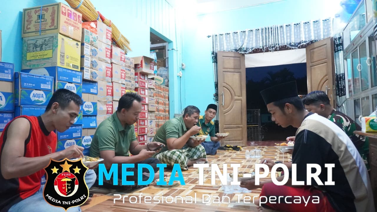 Satgas TMMD Reguler ke-127 Kodim 1015/Sampit Pererat Kebersamaan Lewat Buka Puasa Bersama