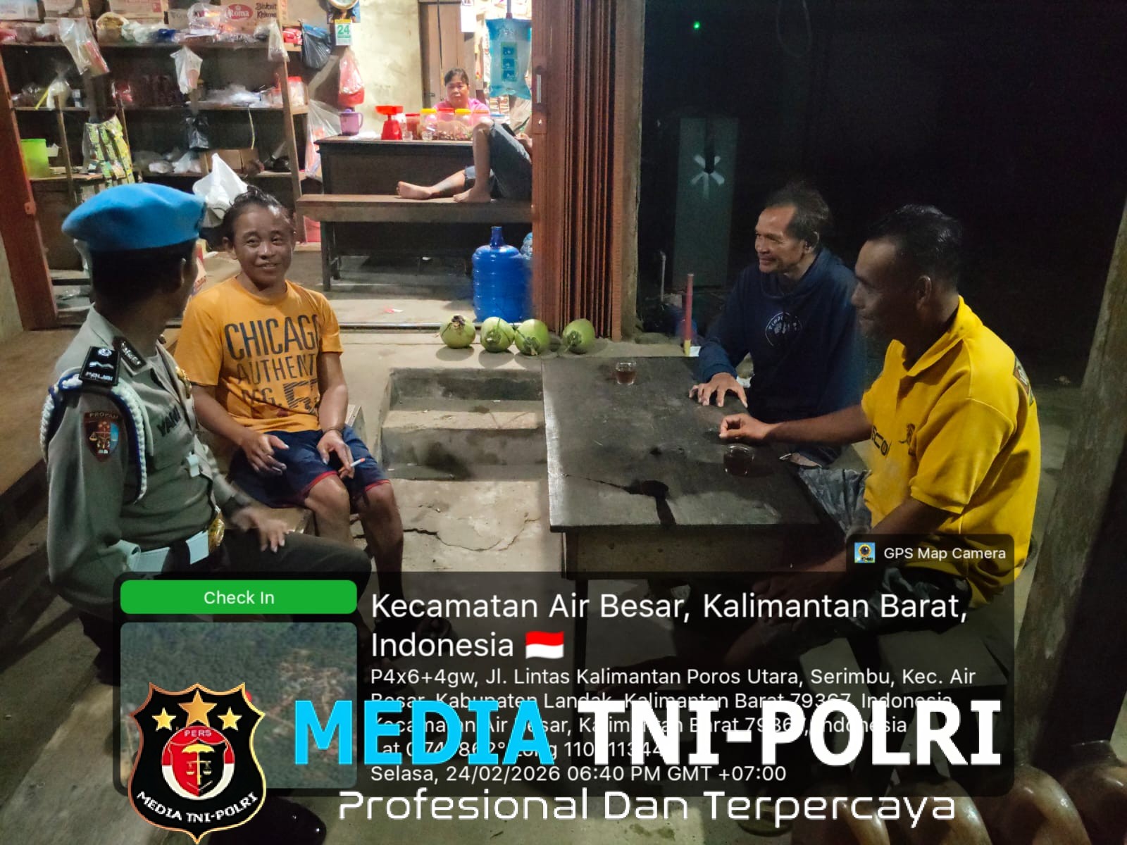 Patroli Malam Waspada Kejahatan, Polisi Ingatkan Warga Kunci Rumah Sebelum Tarawih