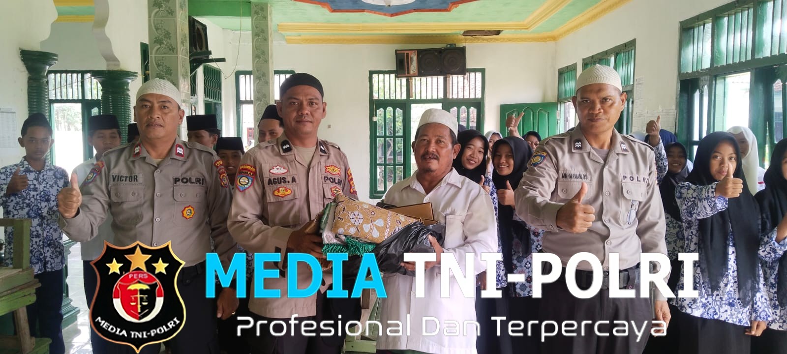 Perkuat Sinergi, Sat Binmas Polres Mesuji Sambangi Ponpes Hidayatul Mubtadiin 2 Edukasi Hukum Hingga Penyerahan Sarkon