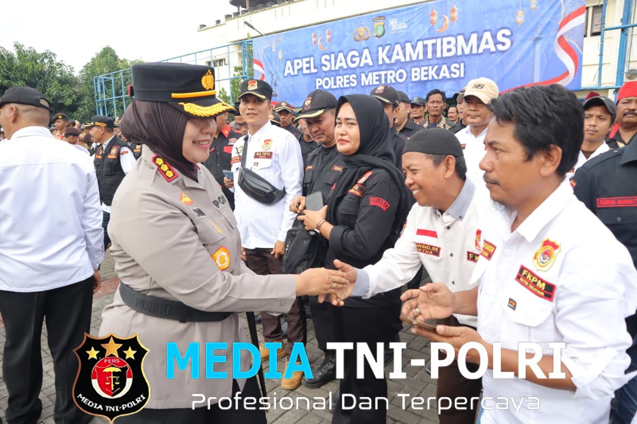 Polres Metro Bekasi Gelar Apel Siaga Kamtibmas dengan Tema “Jaga Kabupaten Bekasi Untuk Indonesia”
