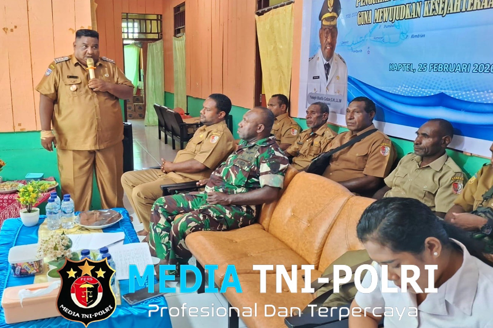 Danpos Ramil Hadiri Musrenbang Distrik Kaprel, Siap Dukung Program Pembangunan