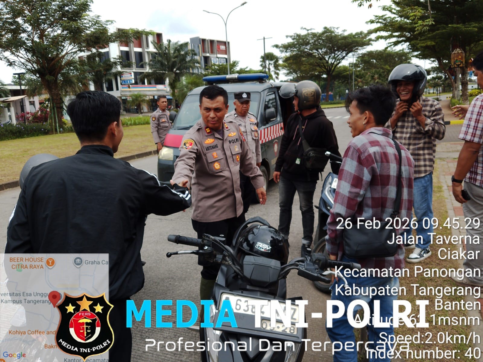 Polsek Panongan Gelar Ops KRYD, Tertibkan Aktivitas Mata Elang di Boulevard Citra Raya