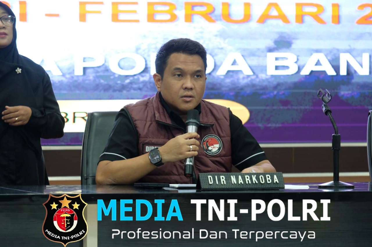 Polda Banten Ungkap 35 Kasus Narkotika Periode Januari–Februari 2026, 54 Tersangka Diamankan