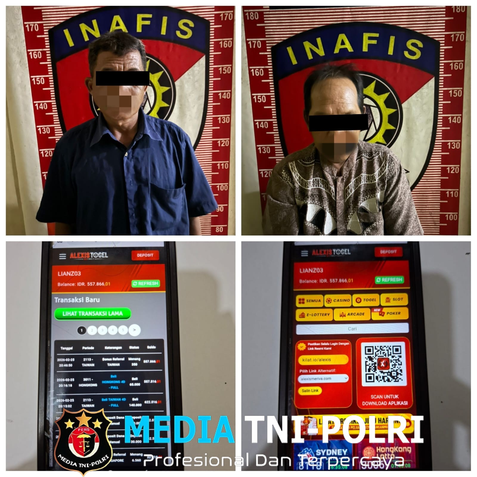 Polres Lampung Timur Ungkap Kasus Perjudian Online Toto Gelap (Togel)