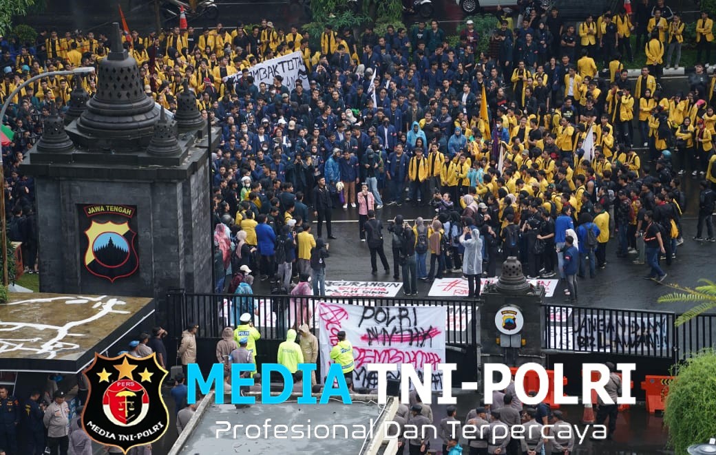 Sampaikan Aspirasi Secara Tertib, Polda Jateng Apresiasi Kedewasaan Mahasiswa Dalam Berdemokrasi