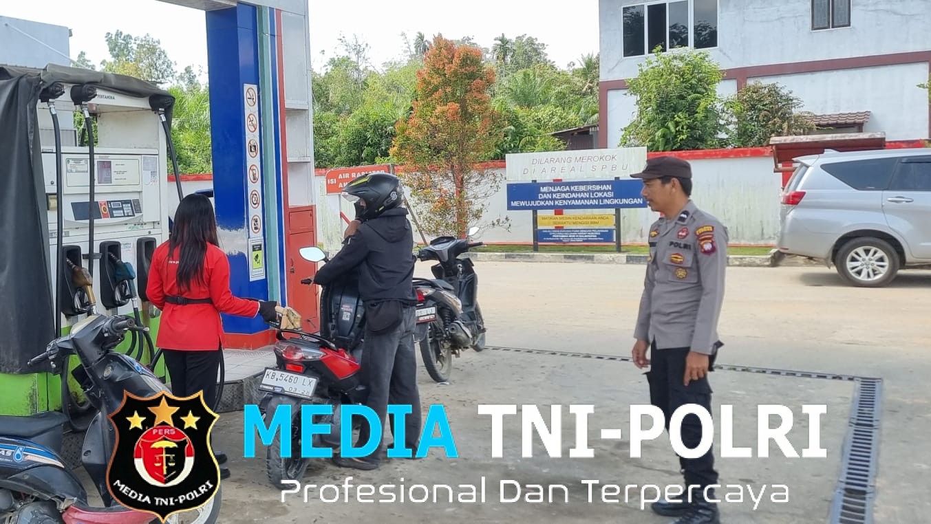 Patroli dan Sambang SPBU, Upaya Cegah Penyalahgunaan BBM di Wilayah Menjalin