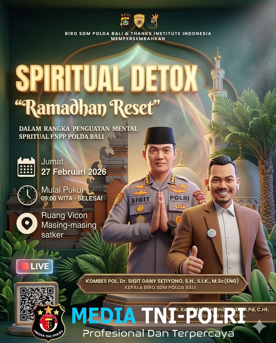 Ro SDM Polda Bali Gelar Spiritual Detox Bersama Thanks Institute Indonesia
