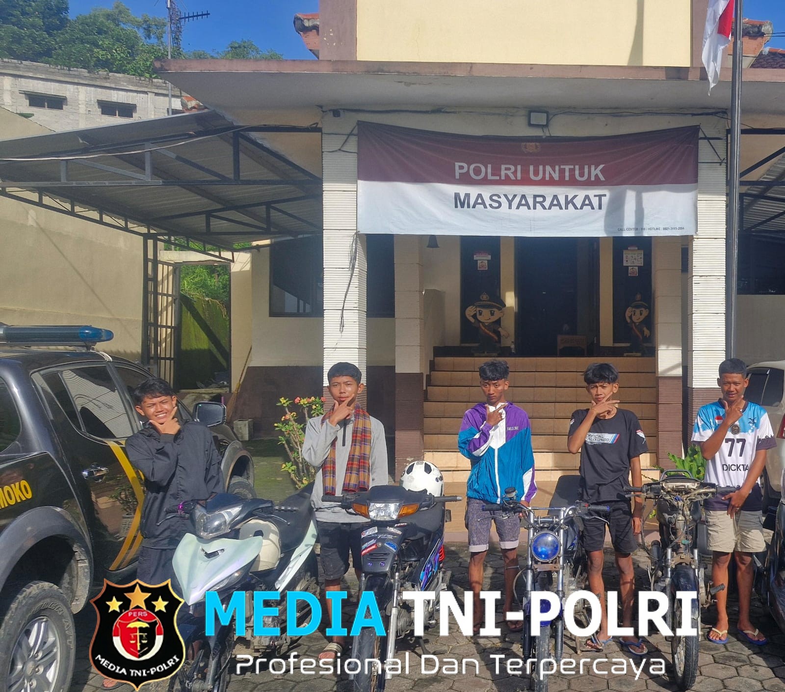 Polisi Tertibkan Balap Liar di JLS Pracimantoro, Empat Motor dan Petasan Diamankan
