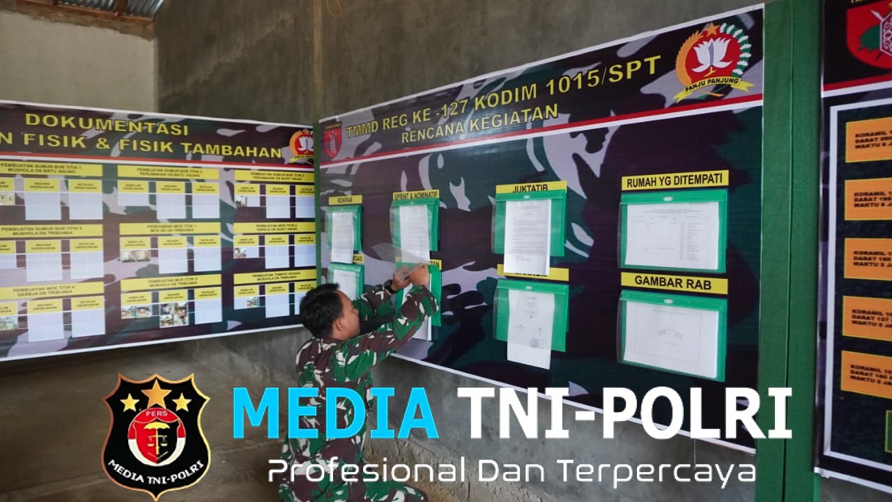 Update Data Satgas TMMD Reguler ke-127 Kodim 1015/Sampit Untuk Pastikan Progres