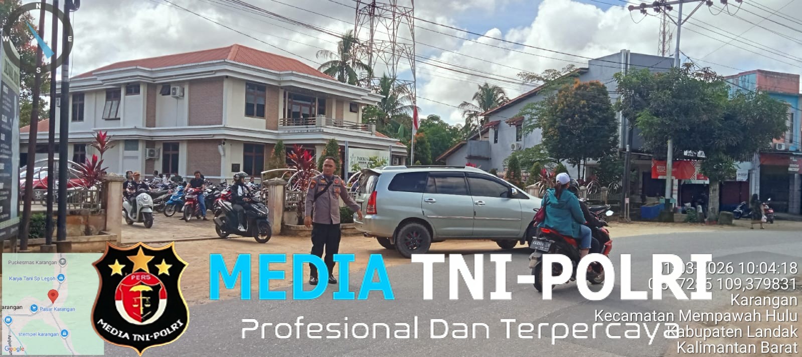 Personel Polsek Mempawah Hulu Amankan Ibadah Misa Minggu di Gereja Santo Yusuf Karangan