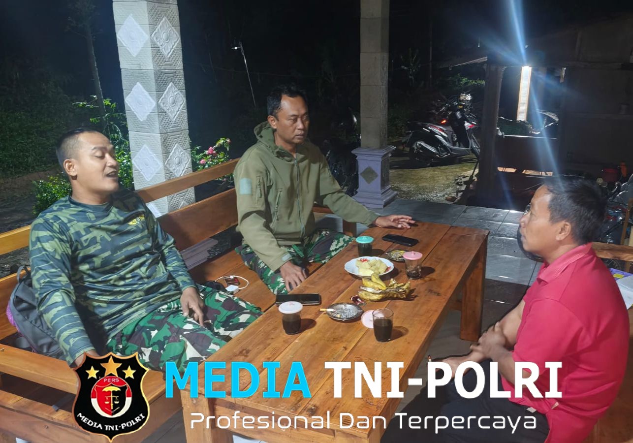 ‎Hangatkan Malam, Satgas TMMD 127 Kodim 0728/Wonogiri Anjangsana ke Rumah Warga