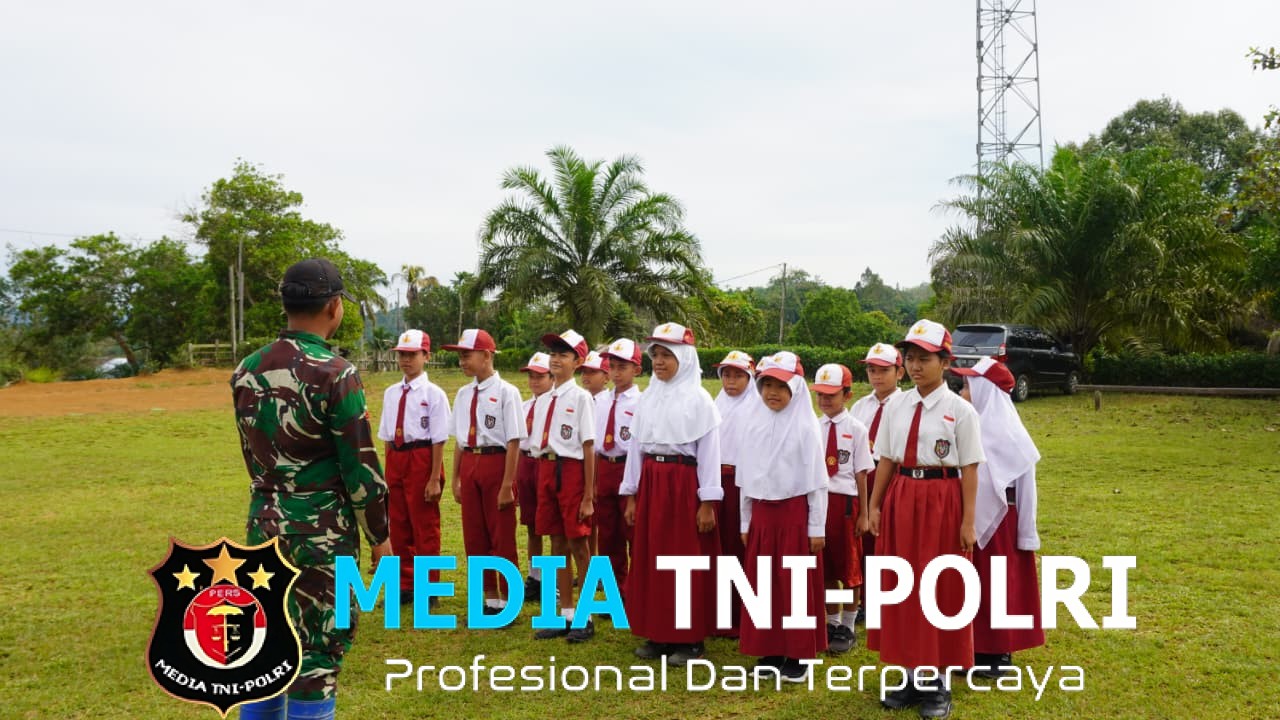 Satgas TMMD Reguler ke-127 Kodim 1015/Sampit Latih Murid SD Desa Tri Buana Sejak Dini