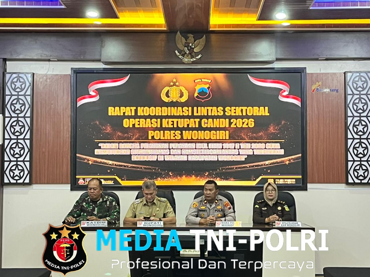 Polres Wonogiri Ikuti Rakor Lintas Sektoral Kesiapan Operasi Ketupat 2026, Wujudkan “Mudik Aman, Keluarga Bahagia”