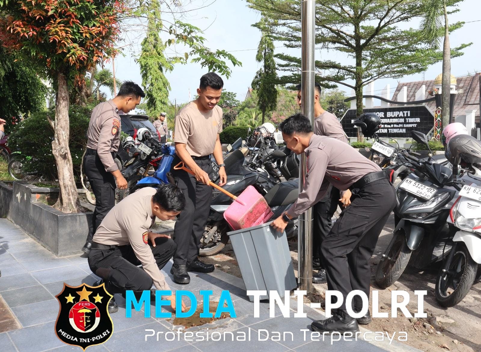 Dukung Gerakan Nasional Indonesia Asri, Polres Kotim Adakan Korve