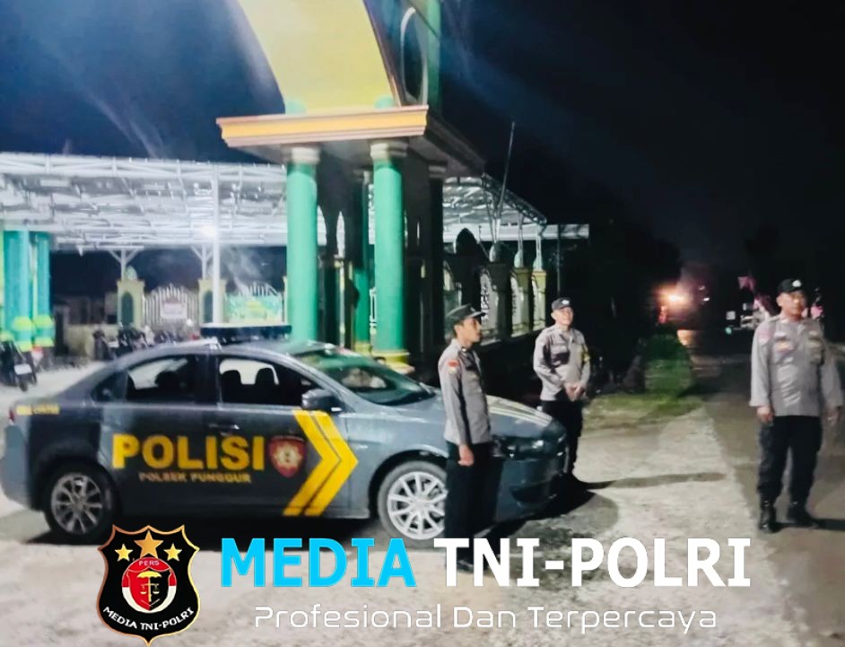 Polres Lampung Tengah dan Polsek Jajaran Amankan Sholat Tarawih, Wujudkan Ramadan Aman dan Kondusif