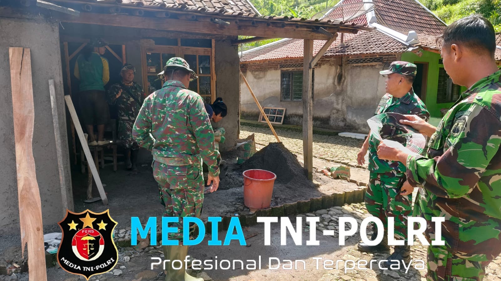 Gotong Royong Menjadi kunci Keberhasilan TMMD 127 Di Desa Kembang Wonogiri