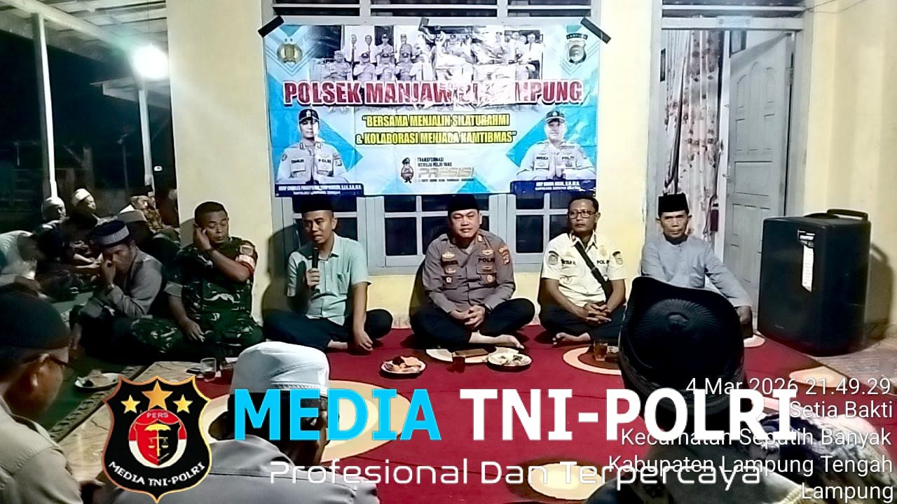 Safari Ramadan di SB14, Kapolsek Seputih Banyak Rutin Gelar PMK Keliling Kampung Jaga Kamtibmas