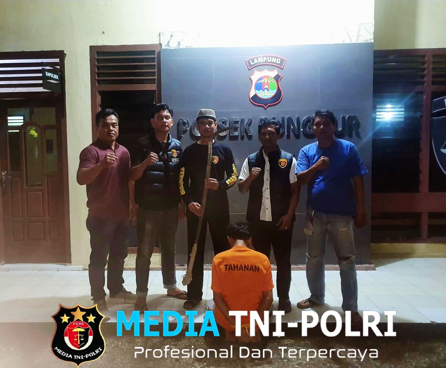 Respon Cepat Polsek Punggur, Pelaku Pembacokan Pelajar 17 Tahun Berhasil Ditangkap