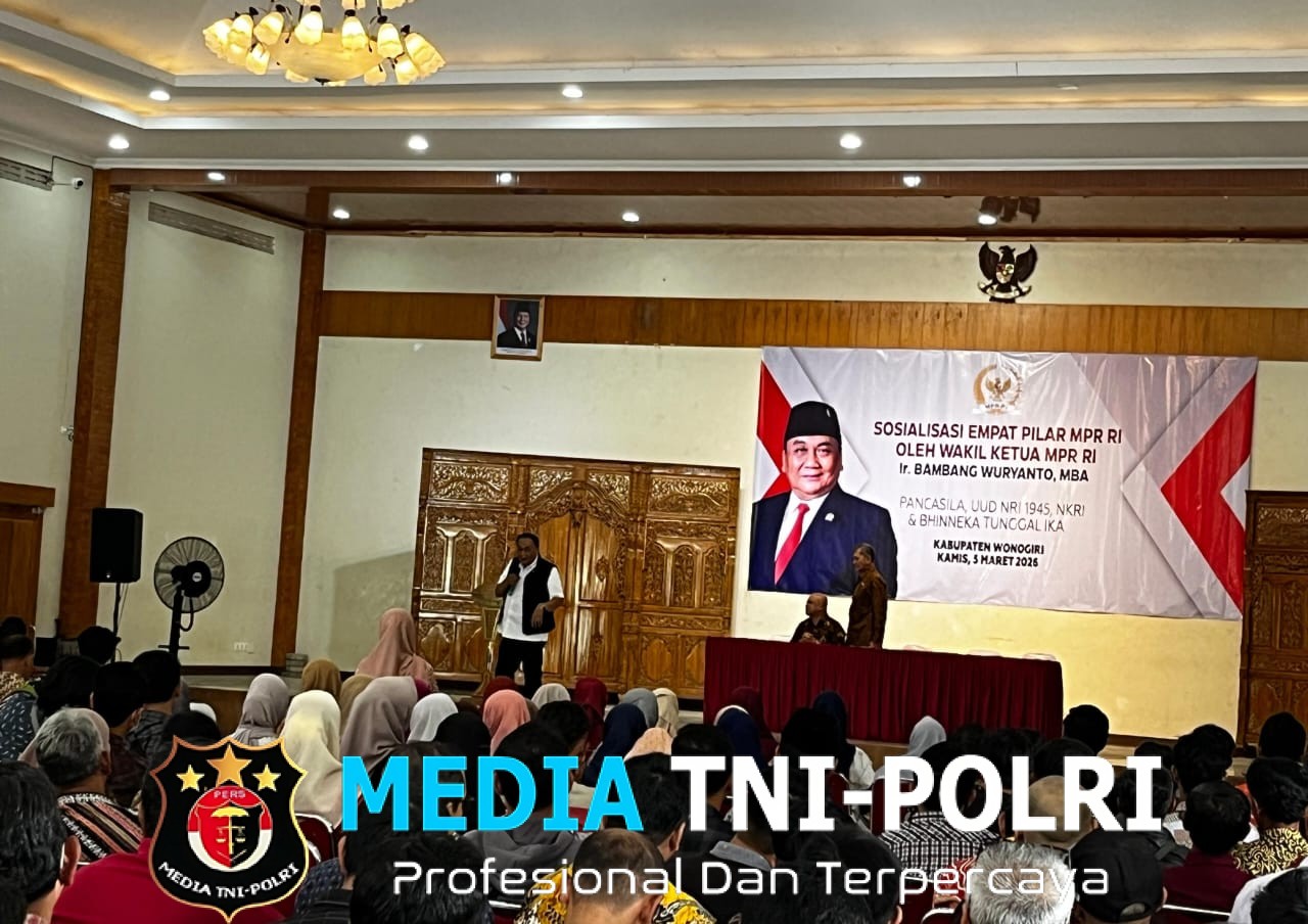 Polisi Amankan Kunjungan Wakil Ketua MPR RI di Selogiri, Sosialisasi Empat Pilar Diikuti 500 Peserta