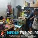 Petugas Piket Polsek Mandor Laksanakan Patroli Malam, Sambangi Warung dan Berikan Himbauan Kamtibmas