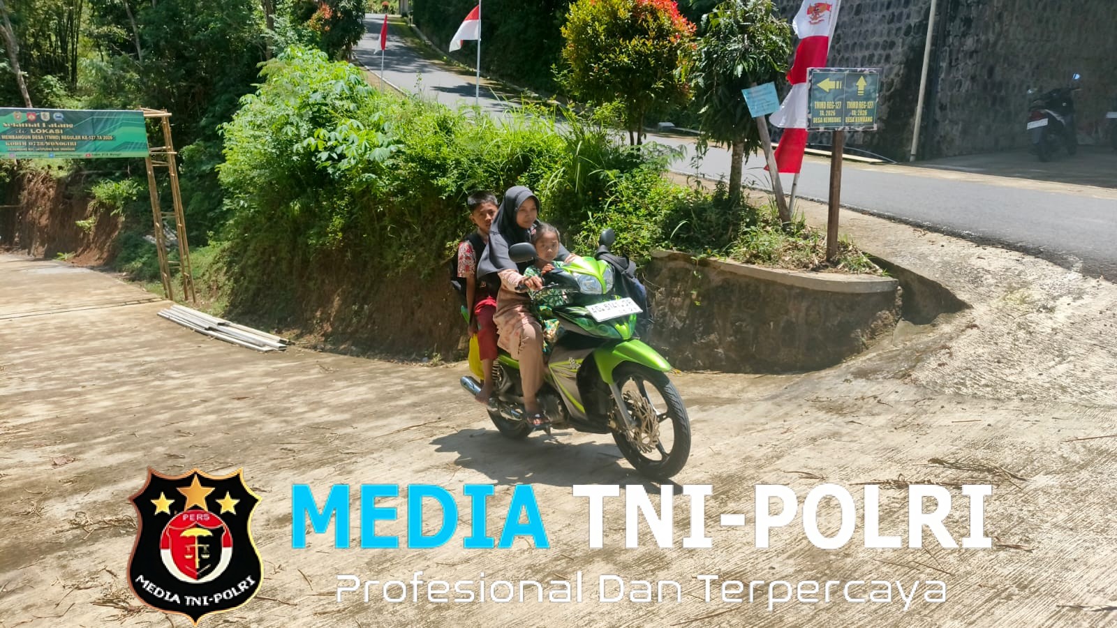 Warga Desa Kembang Kini Miliki Jalan Yang Kokoh Berkat TMMD 127 Kodim Wonogiri