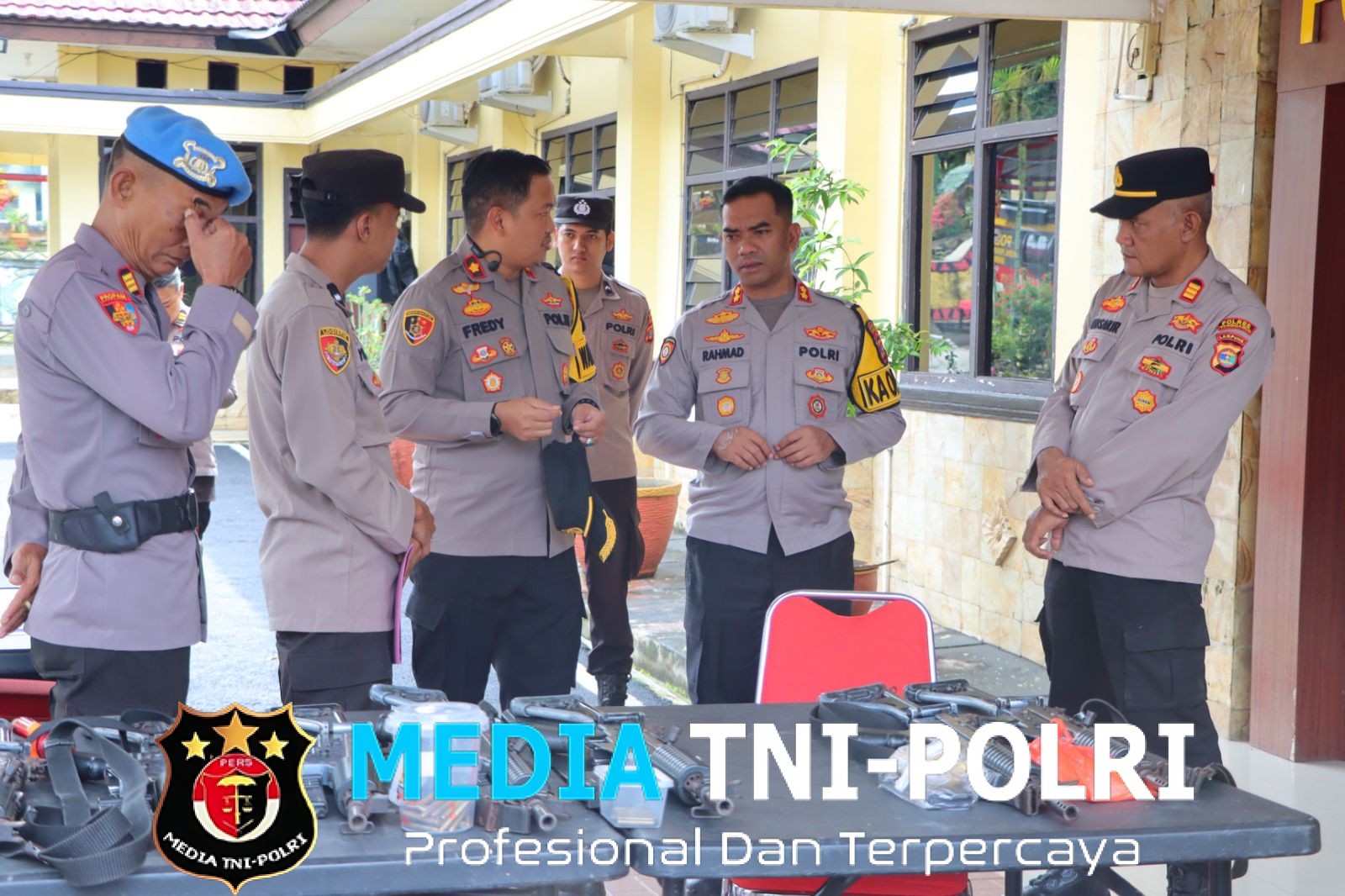 Kapolres Tanggamus Cek Senpi Dinas dan Administrasi Logistik, Pastikan Penyimpanan Sesuai SOP