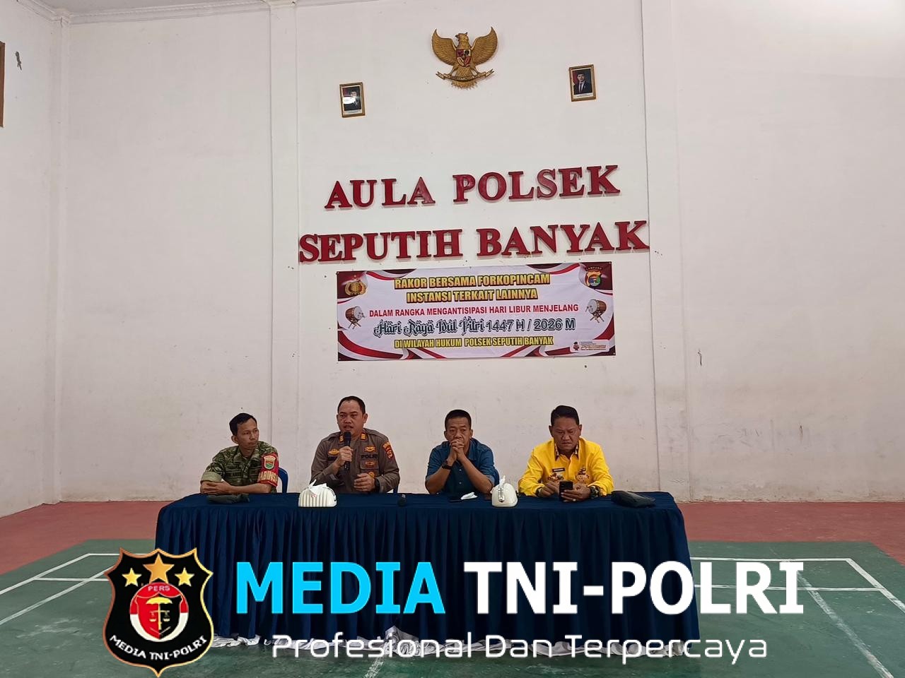 Polsek Seputih Banyak Gelar Rakor Lintas Sektoral Antisipasi Gangguan Kamtibmas Jelang Nyepi dan Idul Fitri