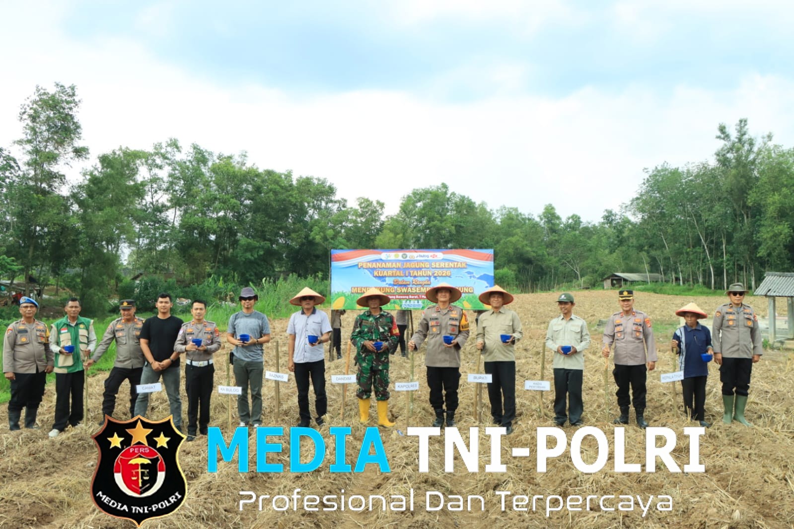 Polres Tulang Bawang Barat Tanam Jagung Serentak Kuartal I Tahun 2026, untuk Mendukung Ketahanan Pangan Nasional