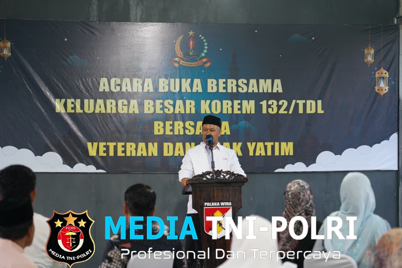 Korem 132/Tdl Gelar Buka Puasa Bersama Veteran dan Anak Panti Asuhan