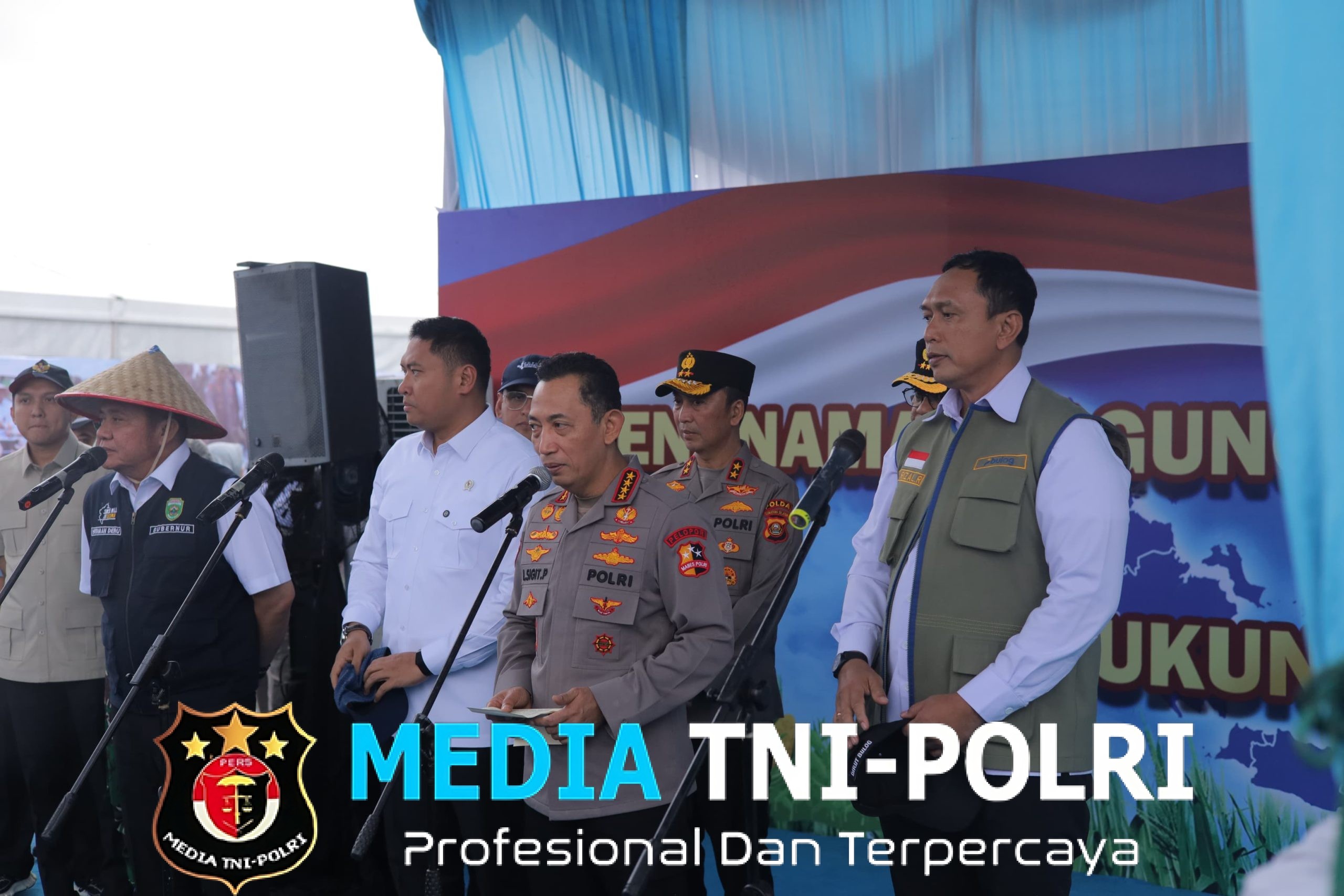 Perkuat Sinergitas TNI–Polri, Dandim 0402/OKI-OI Hadiri Penanaman Jagung Serentak Bersama Kapolri di Ogan Ilir