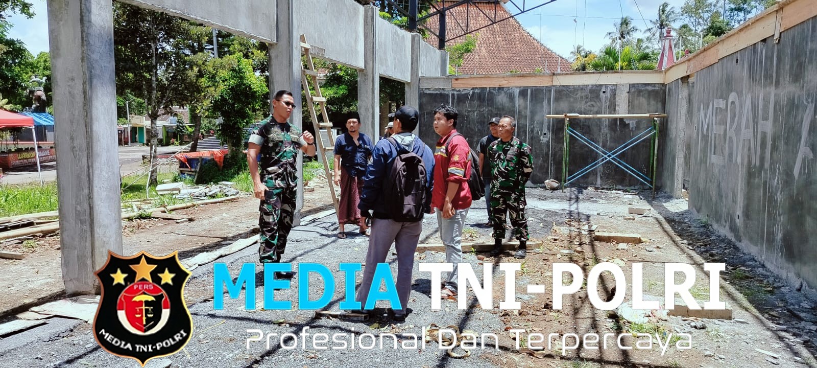 Dandim 0818/Malang-Batu Tinjau Pembangunan Koperasi Desa/Kelurahan Merah Putih di Sumbermanjing Wetan