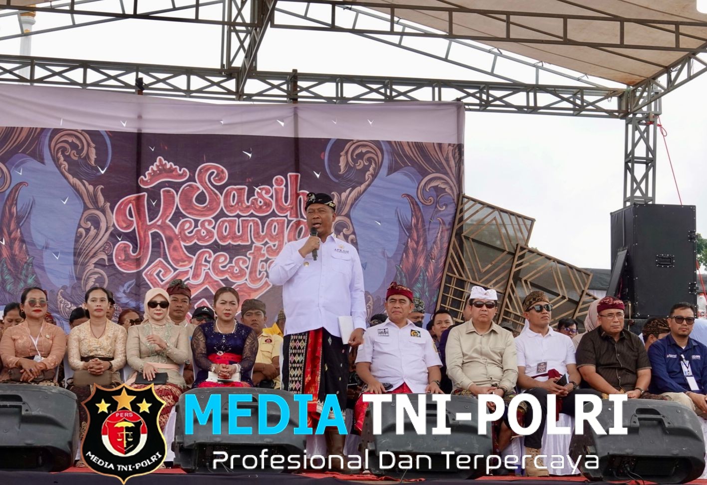 Ratusan Personel Gabungan Amankan Sasih Kesanga Festival Ogoh-Ogoh 2026 di Seputih Raman
