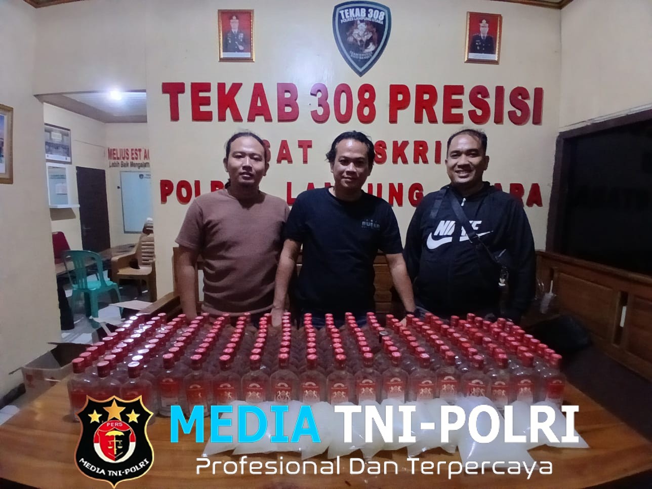 Tim Tekab 308 Presisi Polres Lampung Utara Ungkap Penjualan Minuman Beralkohol