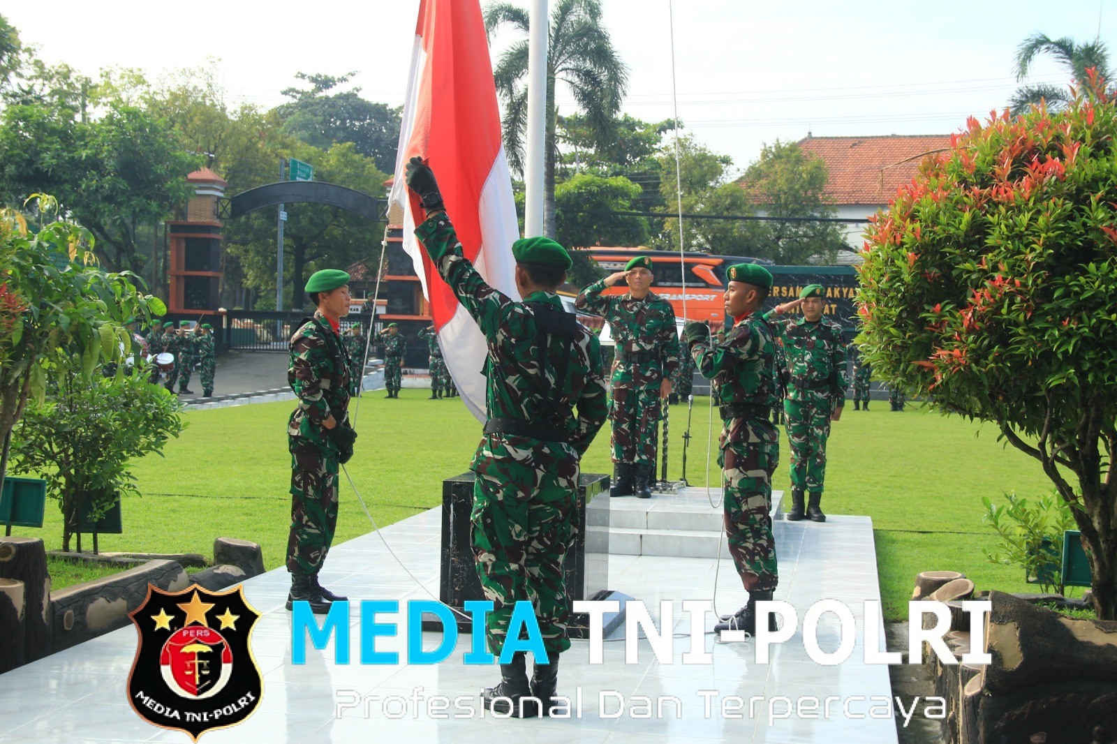 Kasdim Pimpin Upacara Bendera Hari Senin di Makodim