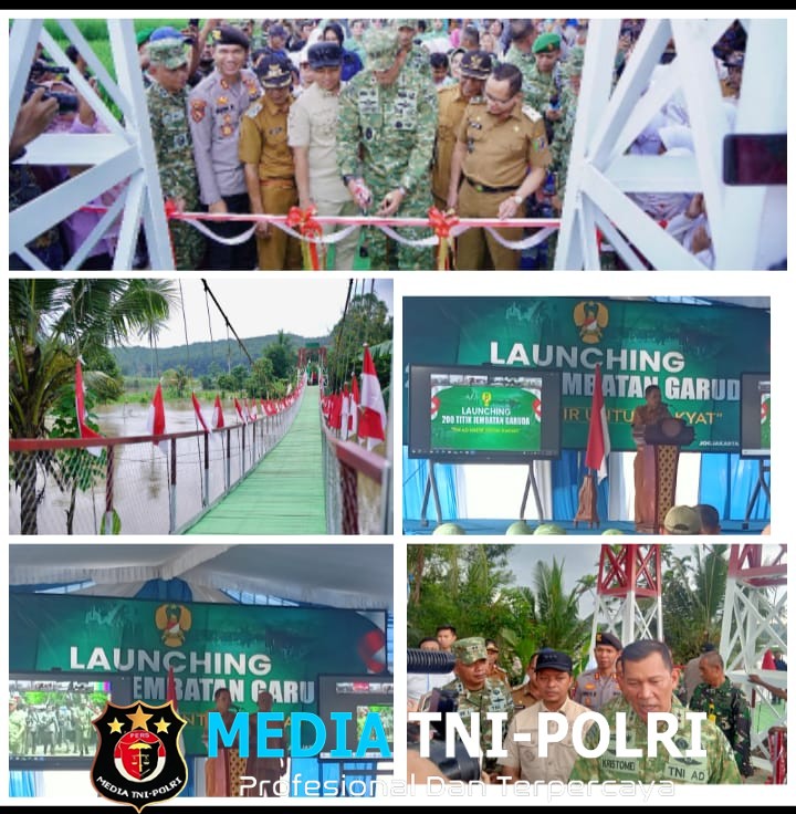 Jembatan Garuda Di Yogyakarta Pringsewu Diresmikan Pangdam XXI Radin Inten Mayjen TNI Kristomei Sianturi