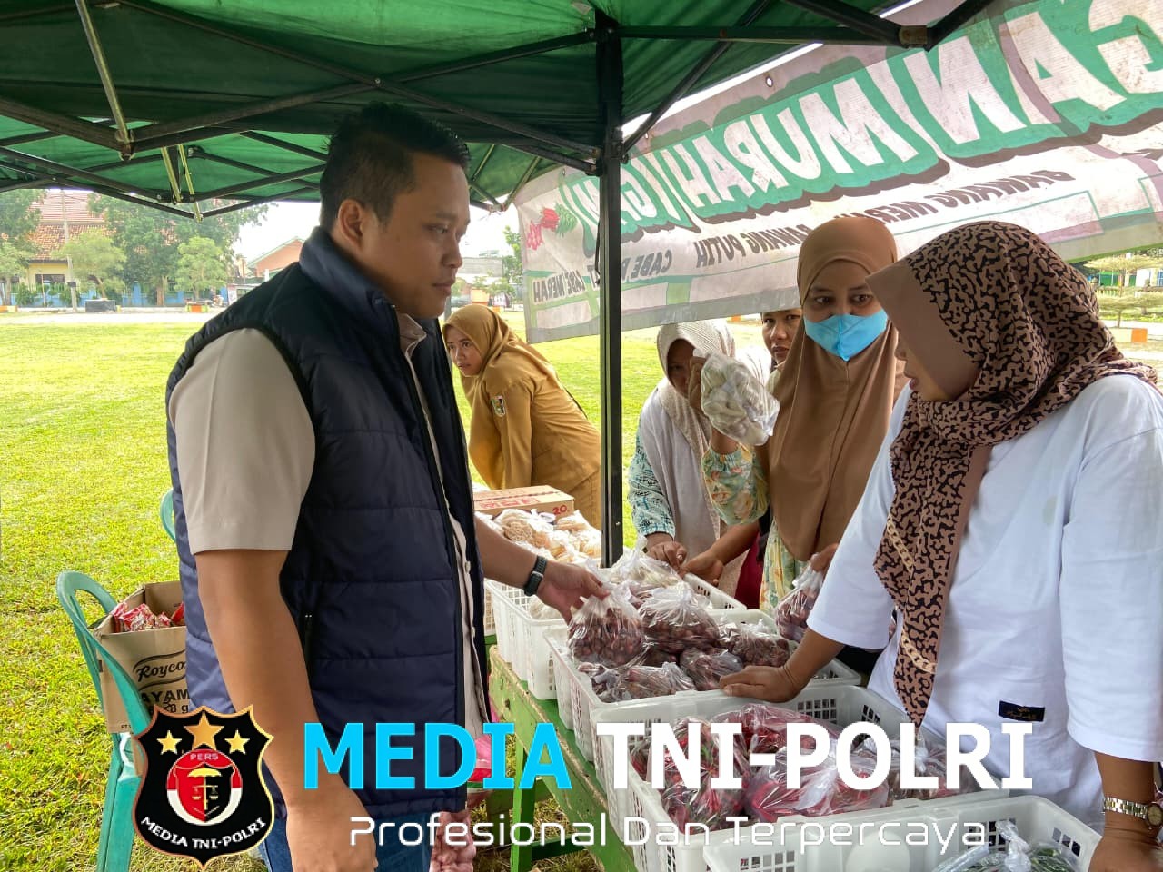 Gerakan Pangan Murah Polres Lampung Timur Bantu Warga Jelang Idul Fitri