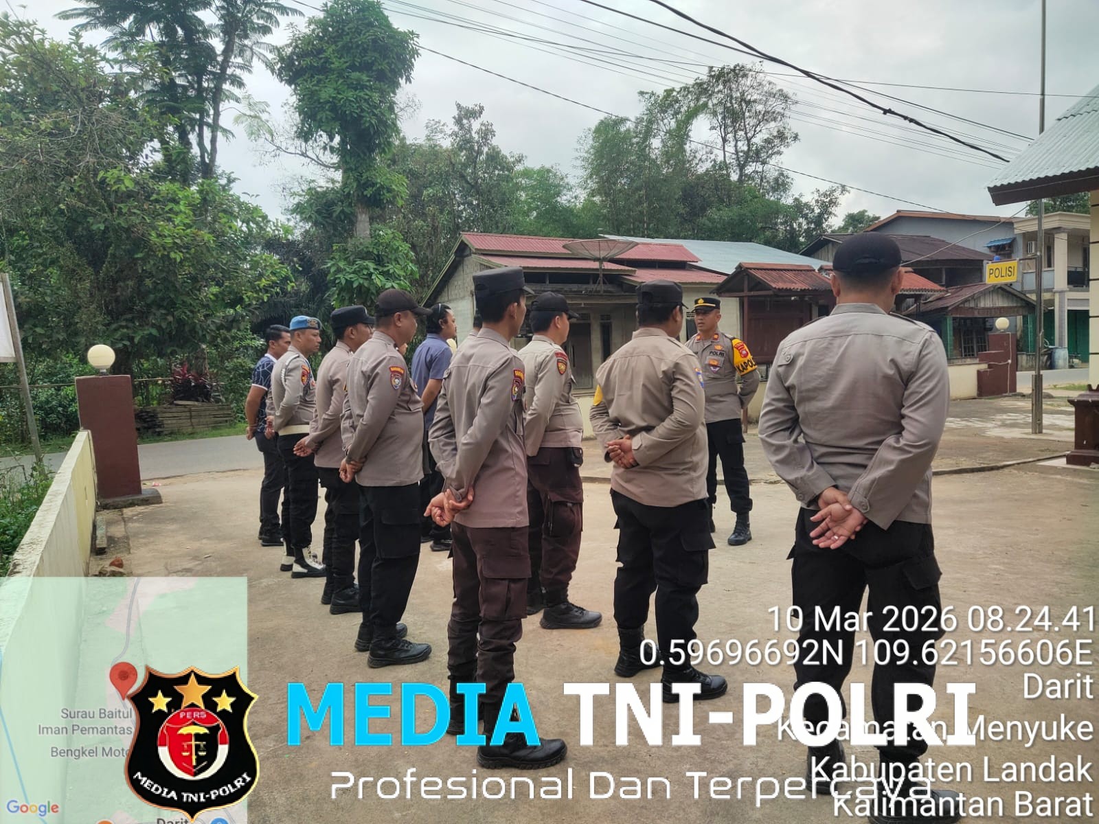 Kapolsek Menyuke Pimpin Apel Pagi Ajak Anggota Tidak Melakukan Pelangaran