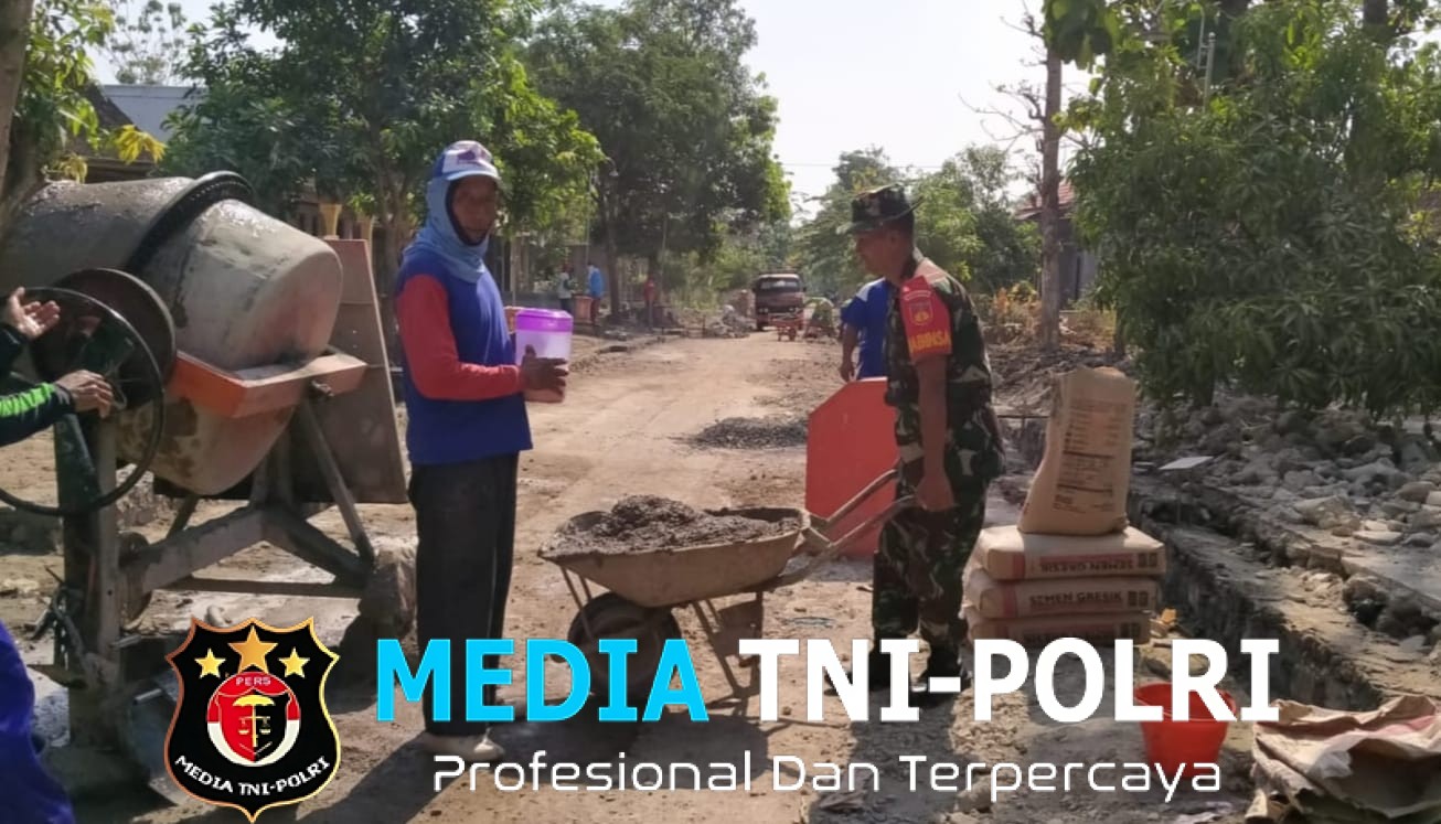 Babinsa Berperan Aktif Bangun Talud Jalan, Jamin Aman dan Lancarnya Transportasi